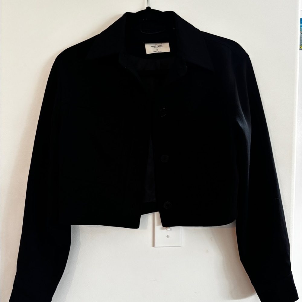 Wilfred Elegant Black Button-Up Jacket
